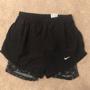 black nike shorts